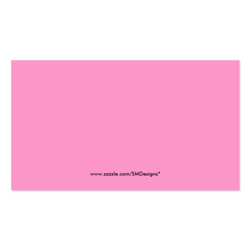 Silhouette of women Business Card (back side)