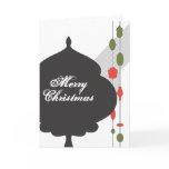 Silhouette Ornament Christmas Card