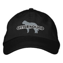 Silhouette Otterhound Embroidered Hat