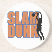 Silhouette Player Slam Dunk Tshirts and Gifts Beverage Coaster