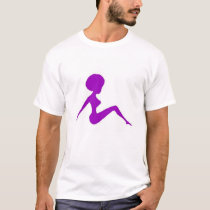 Silhouette lila t-shirts by blumoonbabe Silhouette lila t-shirts