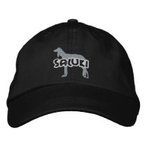 Silhouette Saluki Embroidered Hat embroidered hats