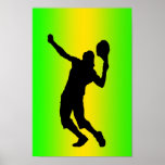Silhouette serve poster posters