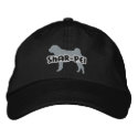 Silhouette Shar-Pei Embroidered Hat embroidered hats by MenagerieMayhem Silhouette Shar-Pei Embroidered Hat embroidered hats