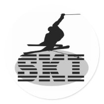 Silhouette SKI Tshirts and Gifts stickers