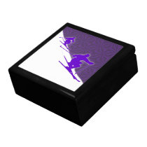 Silhouette Skiers Box Gift Boxes