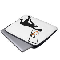 Silhouette Slam Dunk Basketball Player Laptop Computer Sleeve