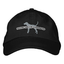 Silhouette Treeing Walker Coonhound Embroidery Hat embroidered hats
