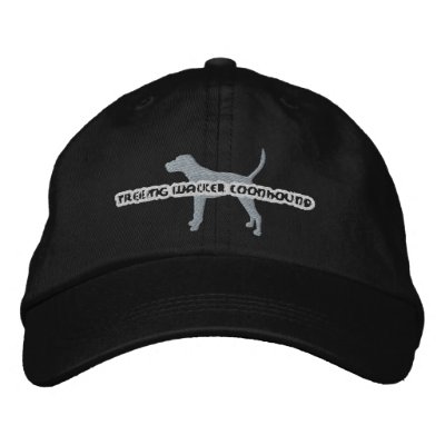 Silhouette Treeing Walker Coonhound Embroidery Hat embroidered hat