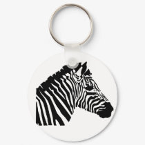 Silhouette Zebra keychains by Jungleshoppe Silhouette Zebra keychains