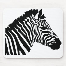 Silhouette Zebra Mouse Pad