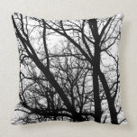 Silhouetted Branches - High Contrast pillows