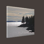 Silhouetted Maine Coast canvas prints