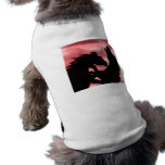 Silhouetted Stallion Design Dog Shirt