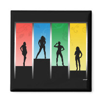 Silhouettes magnets
