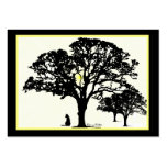 Silhouettes  Miniature Artwork Cards Business Card Template