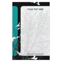 silhouscreen birds stationery