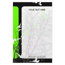 silhouscreen birds stationery