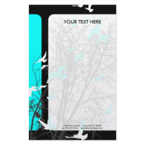 silhouscreen birds stationery