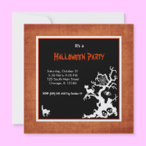 Silhoutte Halloween Partei einladungen