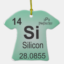 Silicon Individual Element of the Periodic Table Ornament