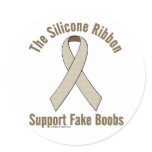 Silicone Ribbon Support Fake Boobs stickers