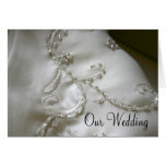 Silk and Pearls Wedding Card