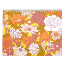 Silk-Screen   flowers Calendar