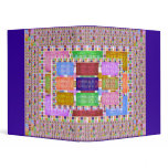 Silk Screen Squares Mosaic binders