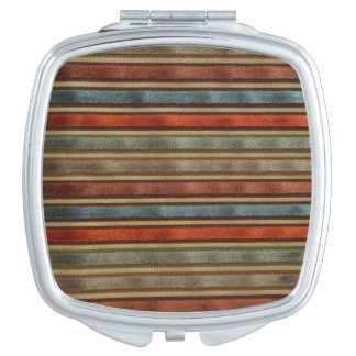 SILK STRIPES DESIGN COMPACT MIRROR