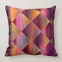 Silk Tissue diamond reflections Throw Pillows