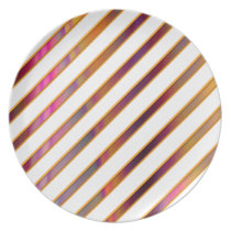 Silk tissue stripes party plates