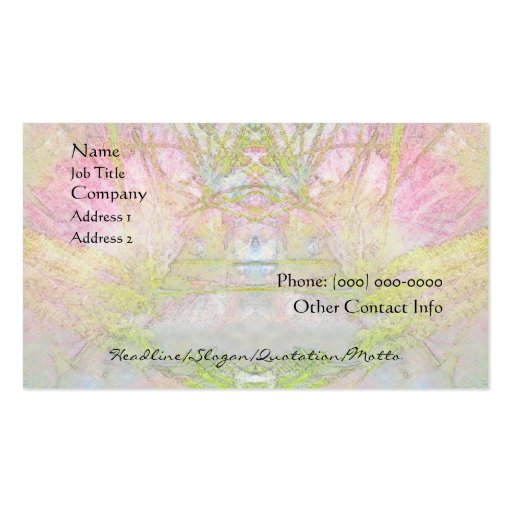 Silk Tree Spa and Salon Profile Card Business Card Template