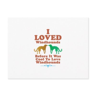 Silken Windhound Post Card by Pawdboy