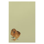 Silkie Red Chick Stationery Design