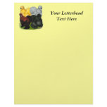 Silkies:  Assorted Roosters letterhead