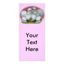 Silkies:  Self Blue2 Personalized Rack Card
