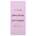 Silktones Dot Stream Wedding Program Rack Card Design