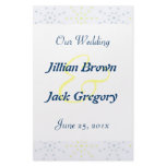 Silktones Dotty White Wedding Program Flyer