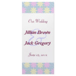 Silktones Millefiori Wedding Program Rack Cards