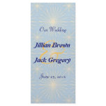 Silktones Sunstar Wedding Program Custom Rack Card