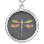 Silky Colors Dragonfly Pendant Necklace