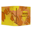 Silky Orange Hearts binder