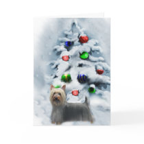 Silky Terrier Christmas Gifts cards