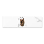Silky Terrier History Design Bumper Sticker