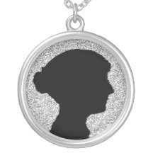 sillhouette Of Jane Austen 2 Pendant