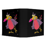 silly angry mad bird cartoon character binders