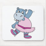 silly ballerina hippo mouse pads