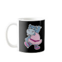 silly ballerina hippo mugs