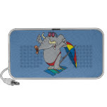 silly beach sunbathing elephant travel speaker